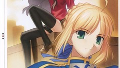 Characters saber fate stay night tohsaka rin artwork fate 