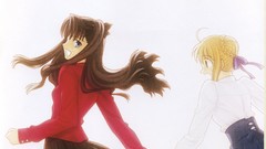 Characters saber fate stay night tohsaka rin artwork fate 