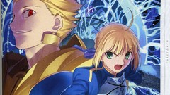 Characters saber fate zero gilgamesh concept art artwork fate 