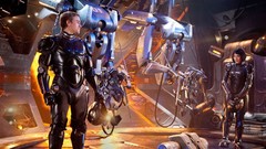 Charlie hunnam pacific rim rinko kikuchi Guillermo Del Toro