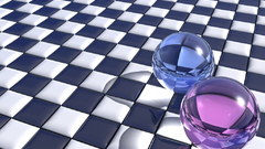 Checkerboard crystals