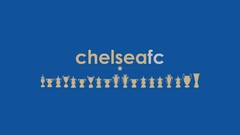 chelsea fc blue background soccer digital art Typography simple