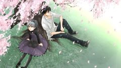 Cherry blossoms darker than