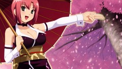 Cherry blossoms green eyes