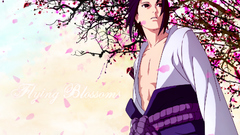 Cherry blossoms uchiha sasuke