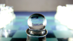 Chess glass abstract