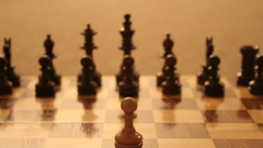 Chess pieces chess board