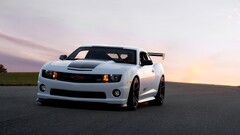 Chevrolet chevrolet camaro coupe white cars muscle cars asphalt