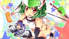 Chibi anime girls bodysuits mecha musume