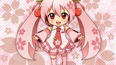 Chibi anime girls hatsune miku vocaloid sakura miku Vocaloid 