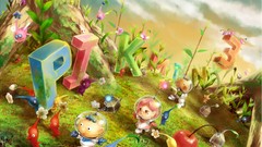 Chibi cherries fruits fantasy art Pikmin