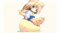 Chibi di gi charat Pop Simple Background scans