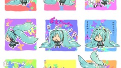 Chibi hatsune miku vocaloid