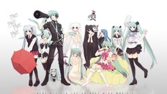 Chibi hatsune miku vocaloid hachune miku twintails Vocaloid 