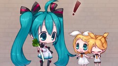 Chibi hatsune miku vocaloid kagamine len kagamine rin