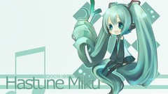 Chibi hatsune miku vocaloid twintails detached sleeves