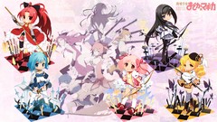 Chibi mahou shoujo madoka magica akemi homura kaname madoka 