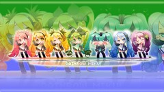 Chibi multicolor rainbows hatsune miku vocaloid