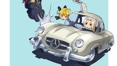 Chibi saber fate zero irisviel von einzbern fate series Caster 