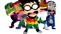 Chibi Teen Titans comics superheroes