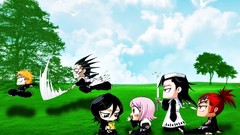Chibi yachiru kusajishi bleach kurosaki ichigo kuchiki rukia 