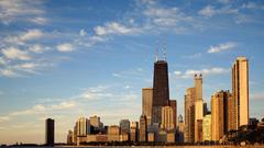 Chicago City buildings water