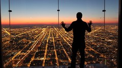 Chicago City Lights silhouettes travel national geographic 