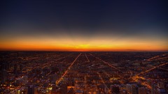 Chicago City Lights USA cityscapes city skyline