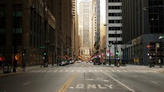 Chicago street roads buildings urban cityscapes streetscape