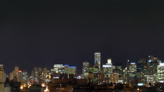 Chicago urban night skyline