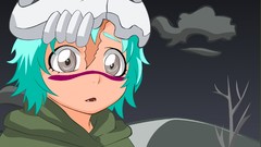 Children Anime bleach green hair Espada vectors Hueco Mundo 