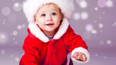 Children boy baby santa