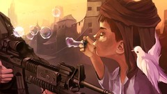 Children bubbles Army soap soldiers military peace doves