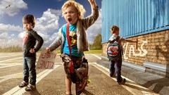 Children funny protest