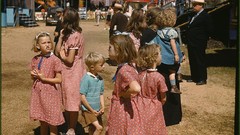 Children retro vintage USA colored 1940