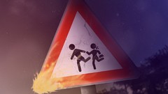 Children signs crossing