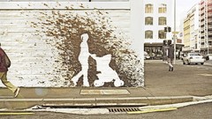 Children urban mud streets mother cityscapes