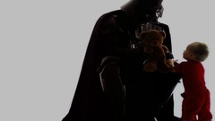 Children white background Darth Vader teddy bears artwork