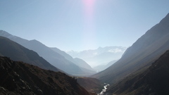 chile sun Mountains landscape south america nature