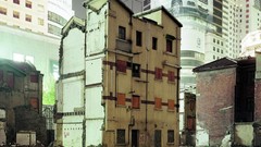 China Asia Shanghai buildings cityscapes abandoned house