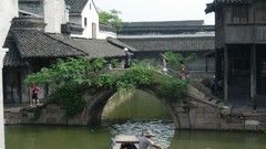 China Boats vehicles asian architecture The River
