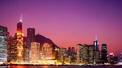 China Hong Kong skylines