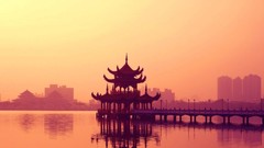 China piers Temples sea shorelines