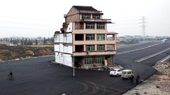 China roads houses