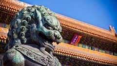 China statues architecture beijing asian architecture blurred 