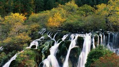 China waterfalls Villages valleys