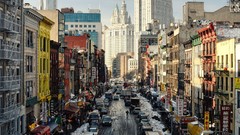 Chinatown cities streets cityscapes new york city