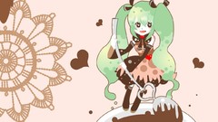 Chocolate anime girls hatsune miku vocaloid