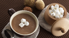 Chocolate cups sugar hot