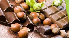 Chocolate food nuts